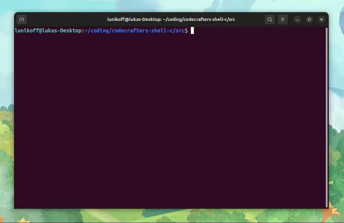 Building my own Shell in C